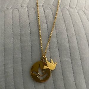 KATE SPADE paper crane necklace